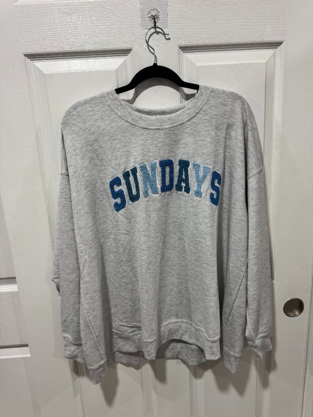 Workshop republic clothing "Sundays" graphic gray sweatshirt 2X